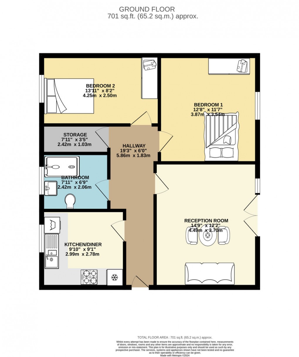 Floorplan for Roe Green, London, NW9 0PL