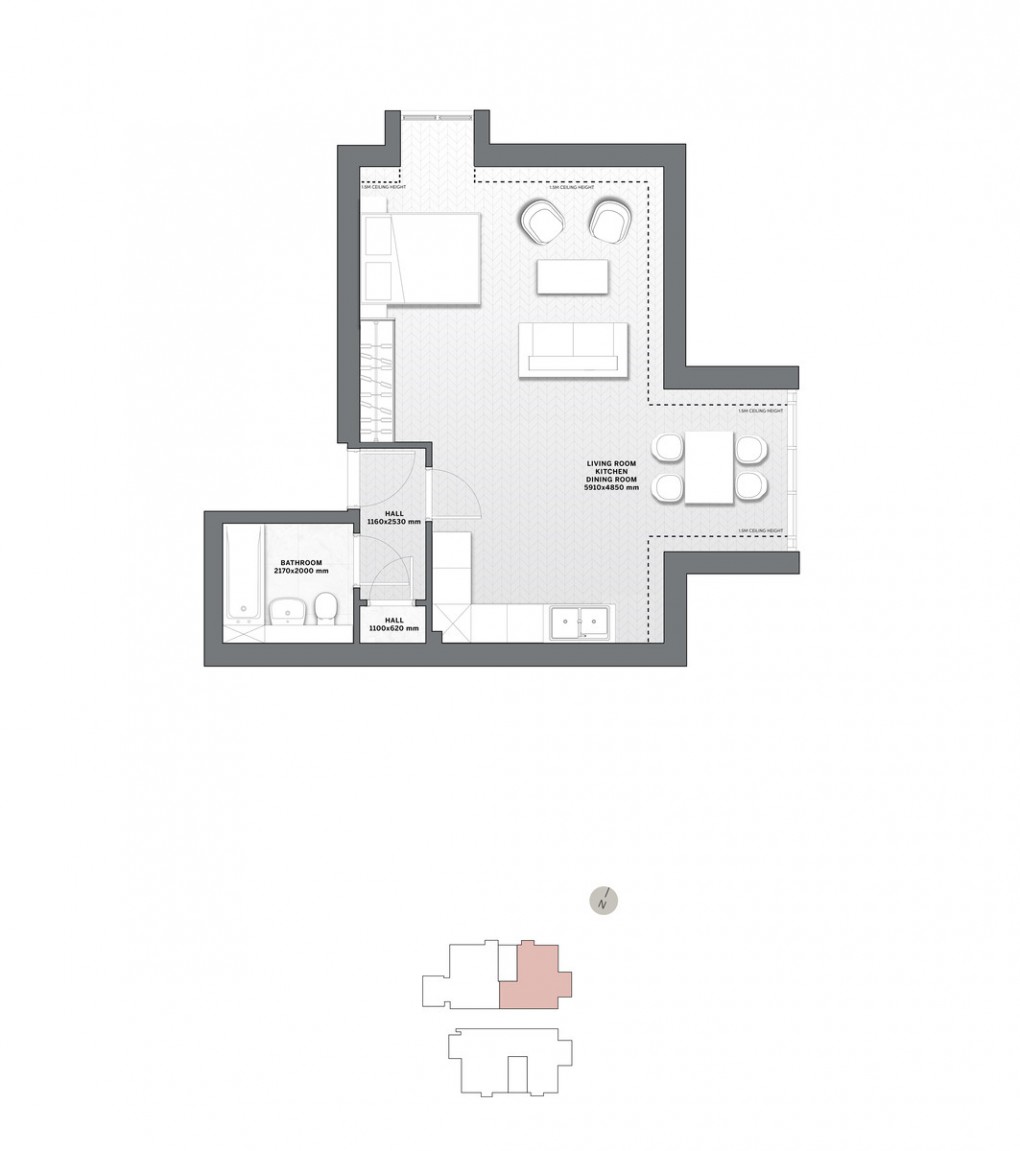 Floorplan for Somerset Road, London, W13 9PB