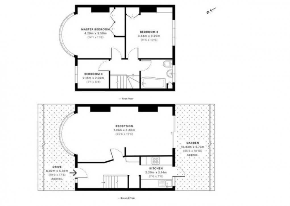 Floorplan for Sudbury Heights Avenue, Greenford, UB6 0ND