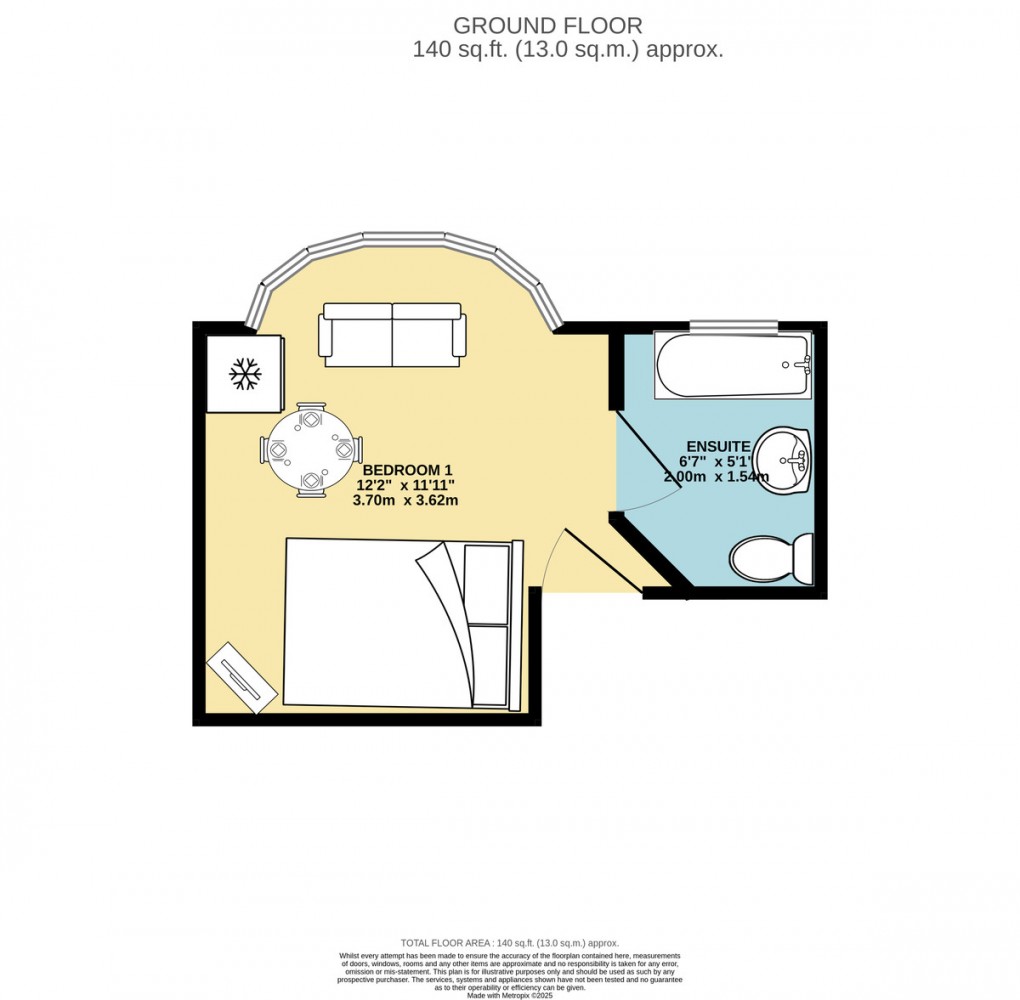 Floorplan for Room to rent - Fernbank Avenue, Wembley, HA0 2TT